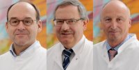 Bild (v.l.): Prof. Dr. Thomas A. Schildhauer, Prof. Dr. Martin Tegenthoff und Prof. Dr. Harald Klein - Bildnachweis: Bergmannsheil