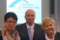 Bild: V.l.: Dr. Marianne Ehren, Prof. Dr. Harald Klein und Ellen Richter - Bildnachweis: Bergmannsheil